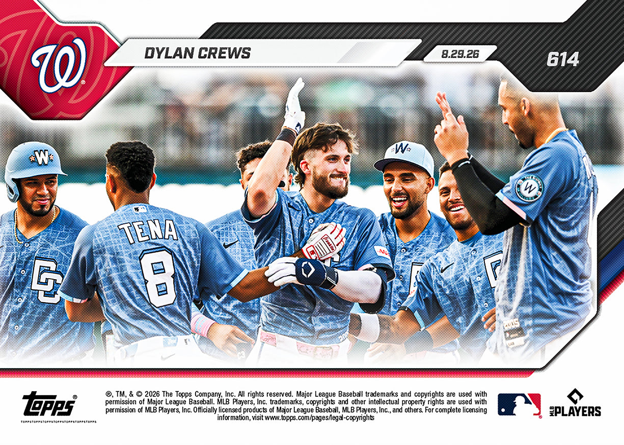 Dylan Crews - 2026 MLB Topps NOW - Card 614 - PR: 715 - Image 2