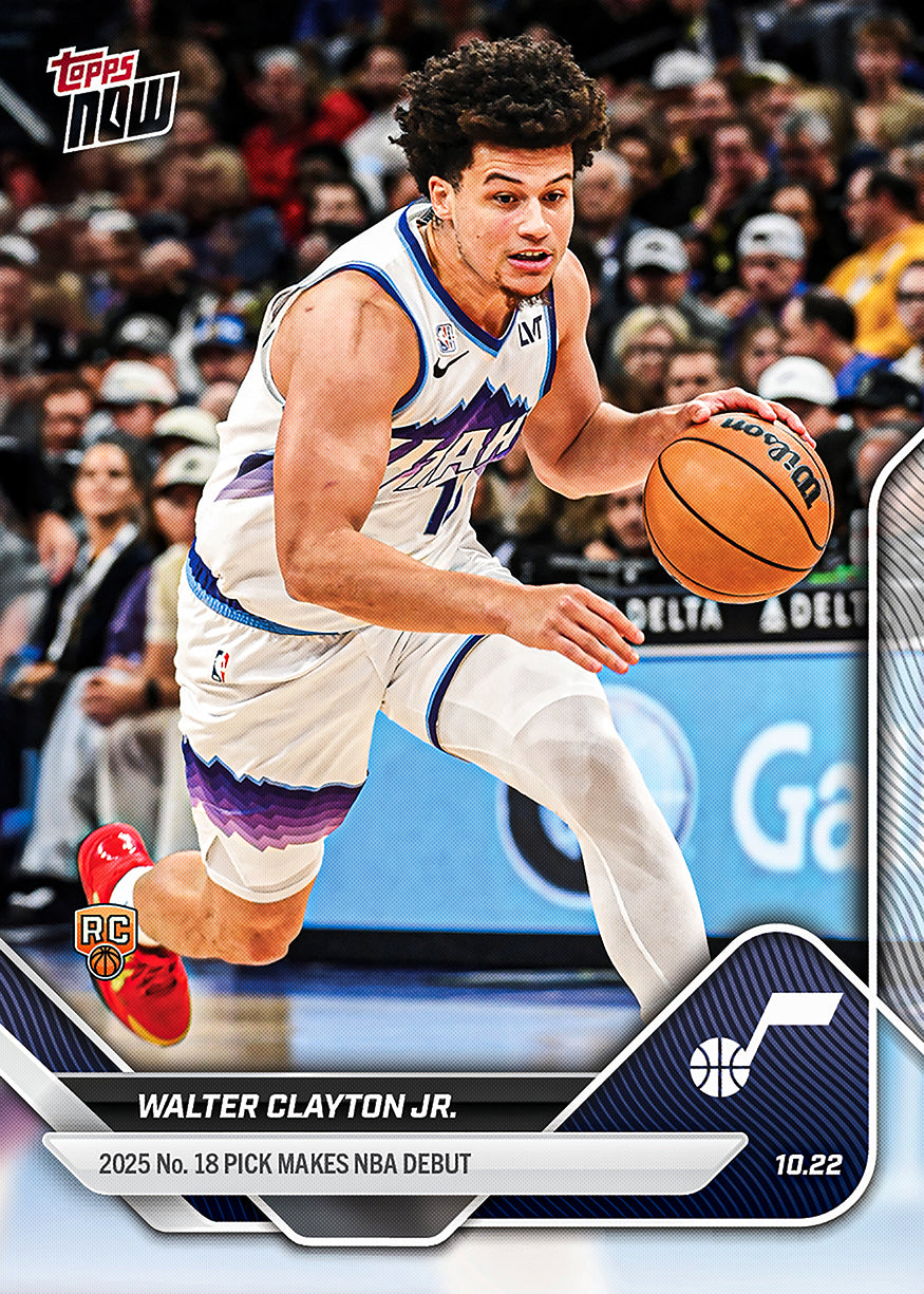 Walter Clayton Jr. - 2025-26 NBA Topps NOW - Card 16 - PR: 764