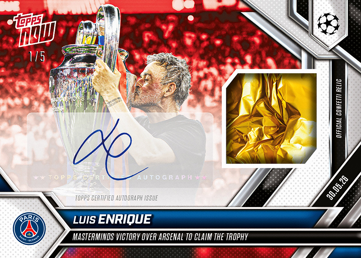 Luis Enrique - 2025-26 UCL Topps NOW - Card 139 - PR: 2130 - Image 3
