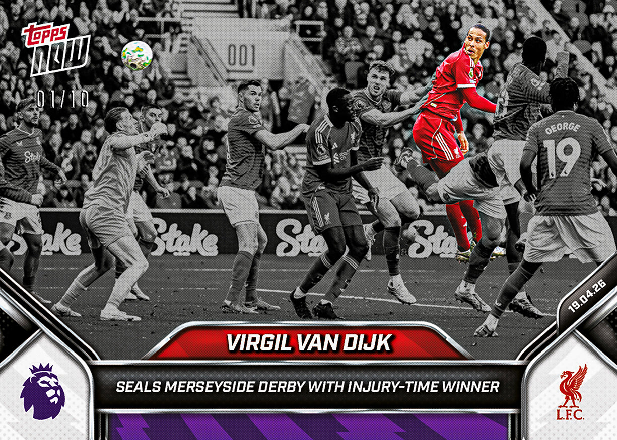 Virgil van Dijk - 2025-26 Premier League Topps NOW - Card 178 - PR: 578 - Image 4