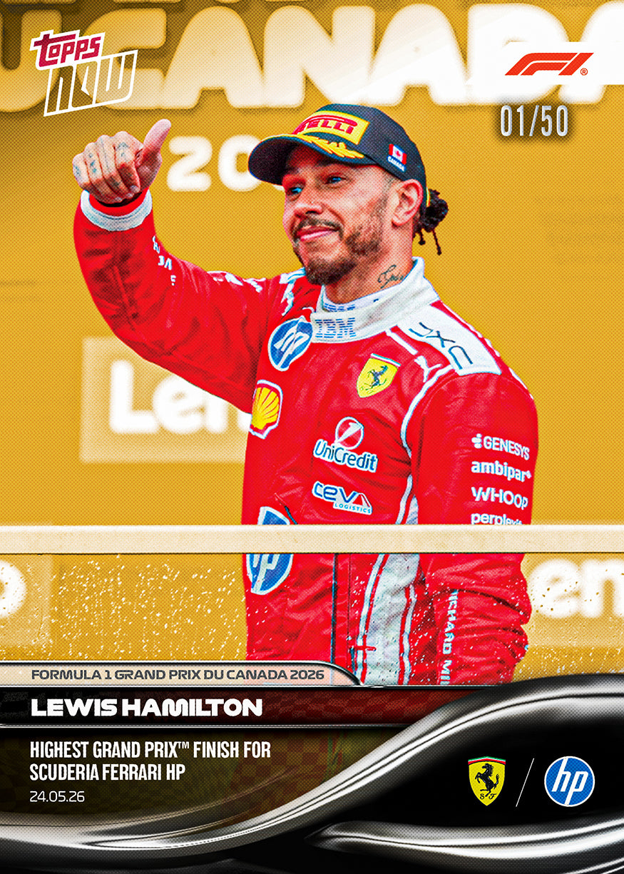 Lewis Hamilton - 2026 Formula 1 Topps NOW - Card 32 - PR: 5960 - Image 6