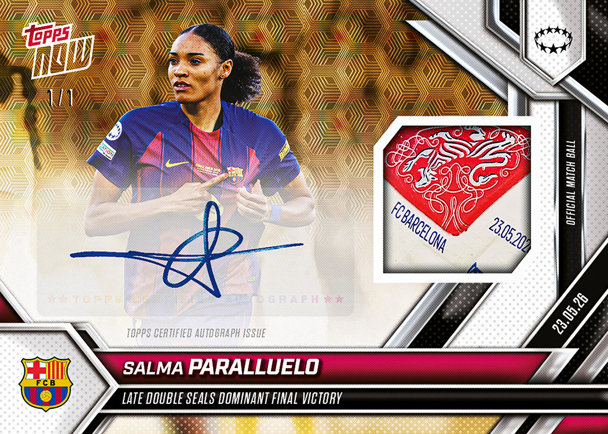 Salma Paralluelo - 2025-26 UWCL Topps NOW - Card 33 - PR: 507 - Image 2