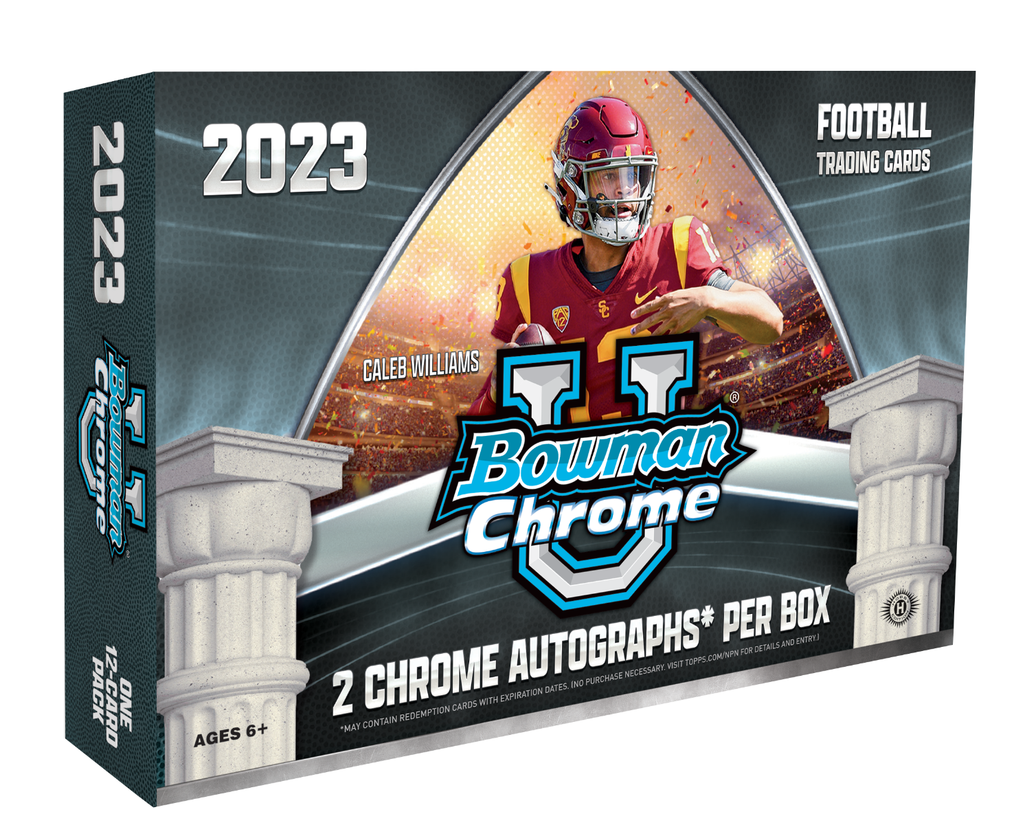 2023 Bowman University Chrome Football - HTA Box