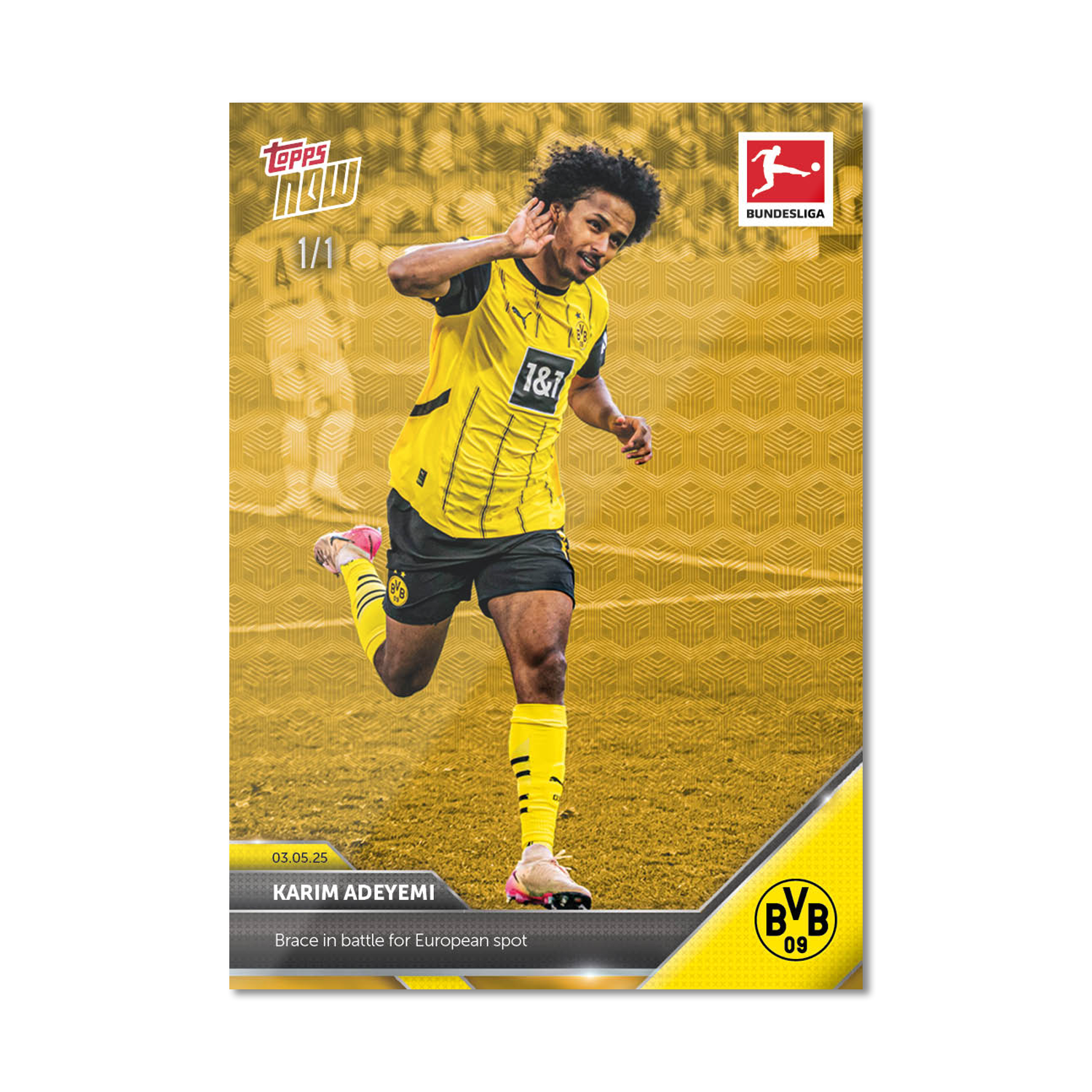 Karim Adeyemi - 2024-25 Bundesliga Topps NOW - Card 180 - PR: 37 - Image 2