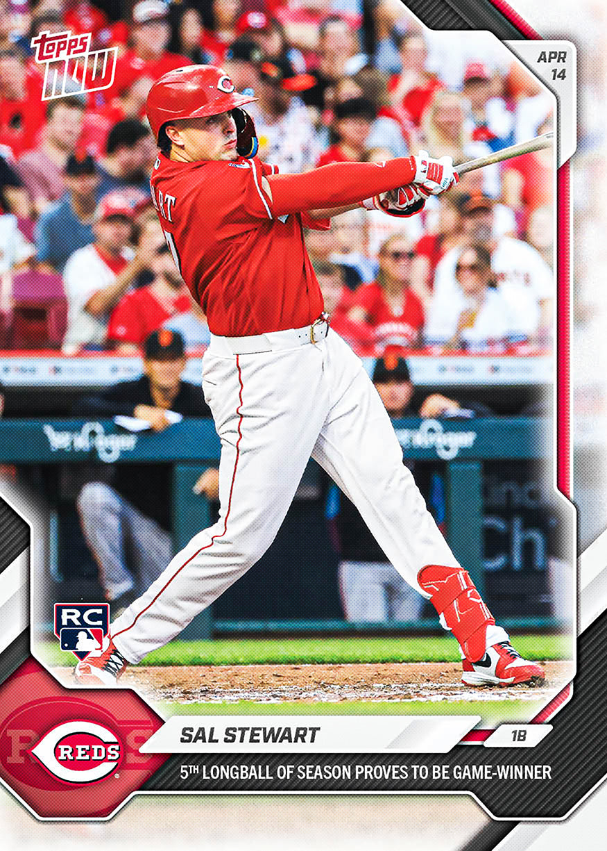 Sal Stewart - 2026 MLB Topps NOW - Card 84 - PR: 1845