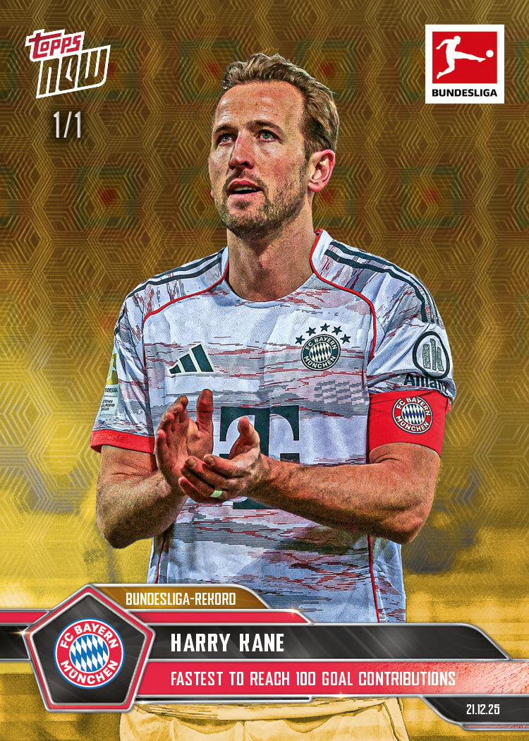 Harry Kane - 2025-26 Bundesliga Topps NOW - Card 89 - PR: 1000 - Image 2