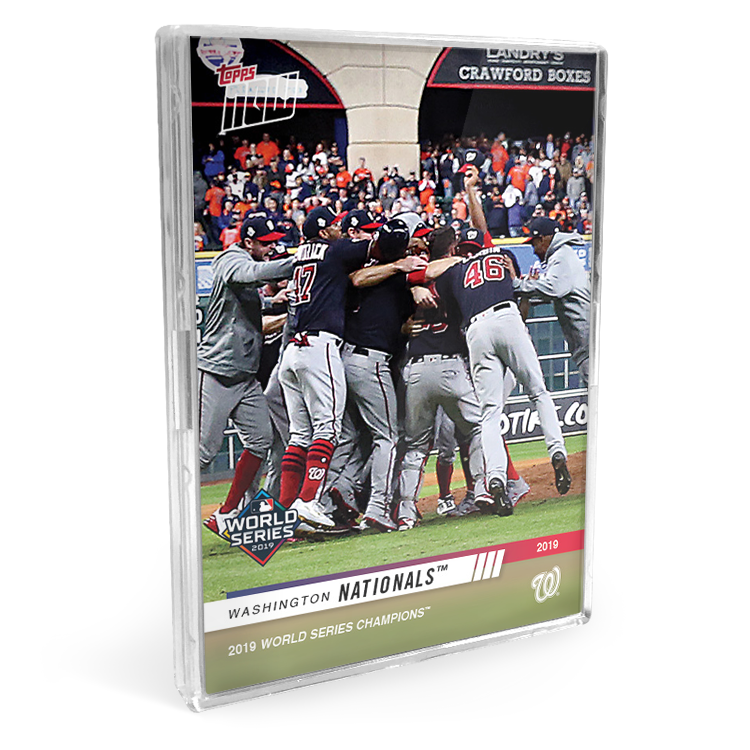 2019 Washington Nationals TOPPS NOW World Series 20-Card Team Set - Collector's Edition + Autograph Card