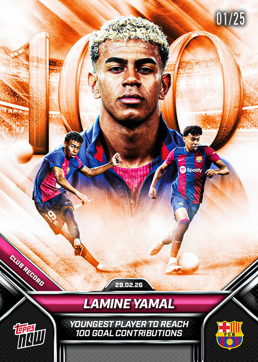 Lamine Yamal - 2026 FC Barcelona Topps NOW - Card 5 - PR: 28,970 - Image 6