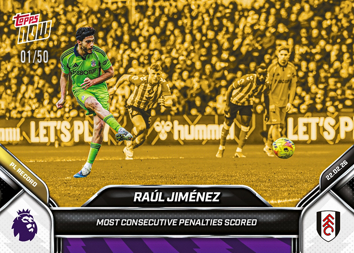Raúl Jiménez - 2025-26 Premier League Topps NOW - Card 142 - PR: 280 - Image 6