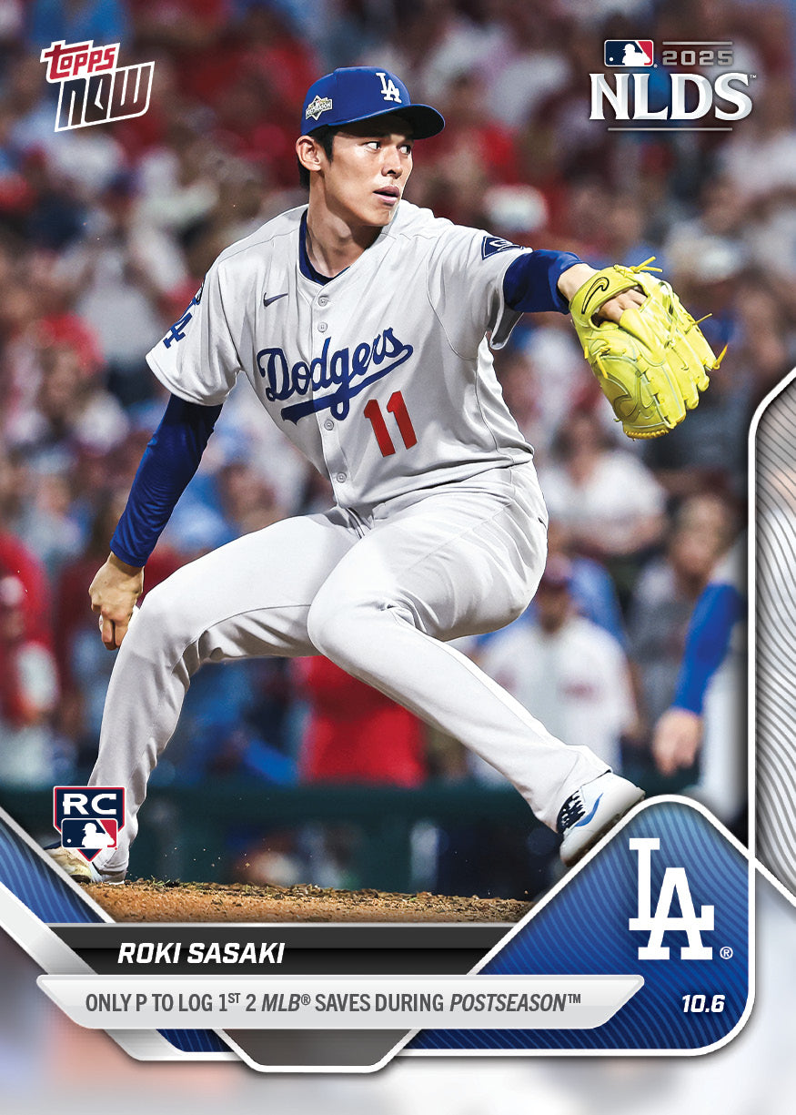 Roki Sasaki - 2025 MLB Topps NOW - Card 832 - PR: 4885