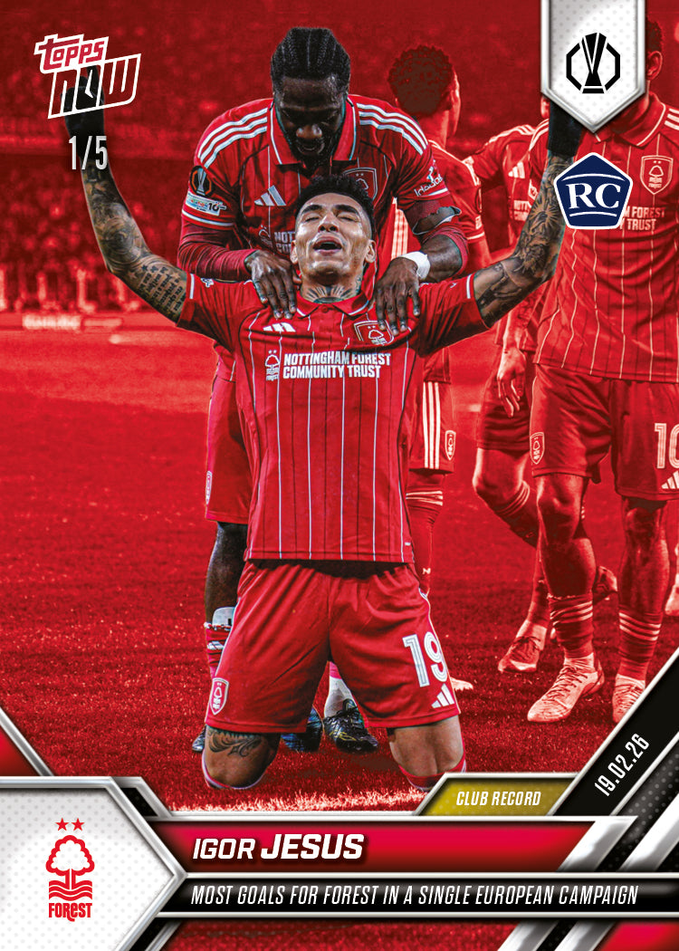 Igor Jesus - 2025-26 UEL Topps NOW - Card 18 - PR: 507 - Image 3