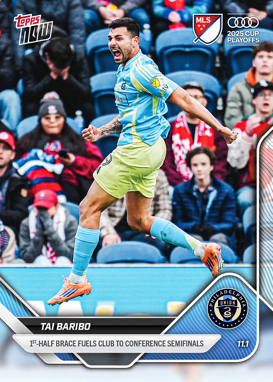 Tai Baribo - 2025 MLS Topps NOW - Card 125 - PR: 340