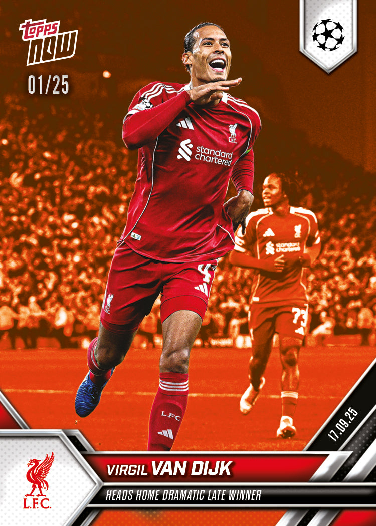 Virgil van Dijk - 2025-26 UCL Topps NOW - Card 15 - PR: 585 - Image 5