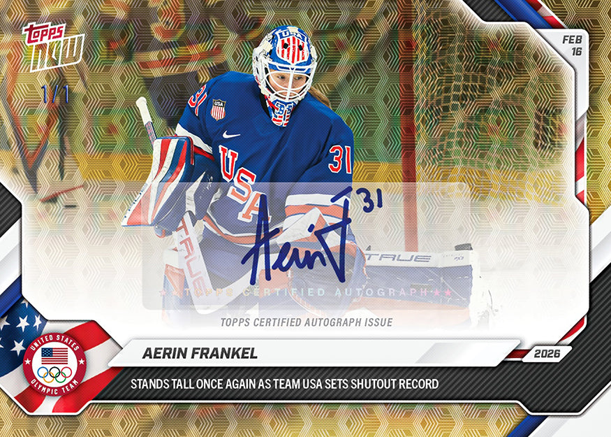 Aerin Frankel - 2026 Olympics Topps NOW - Card 12 - PR: 1736 - Image 2