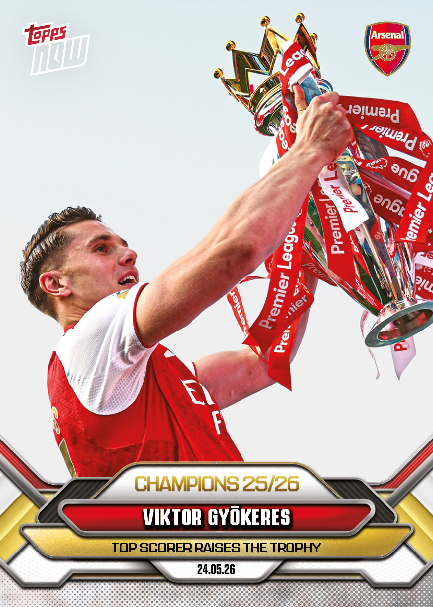 Viktor Gyökeres - 2025-26 Arsenal FC Topps NOW - Card 7 - PR: 4291