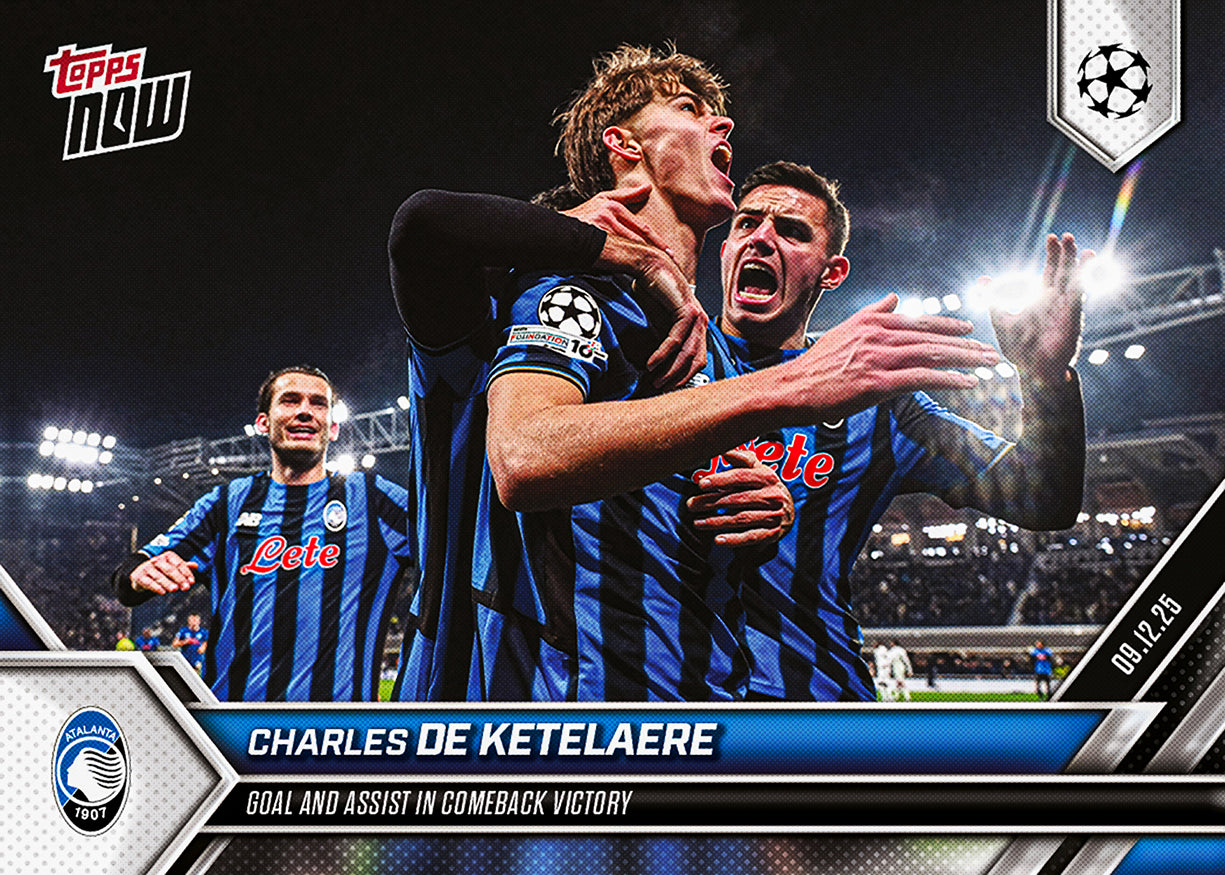 Charles De Ketelaere - 2025-26 UCL Topps NOW - Card 67 - PR: 154