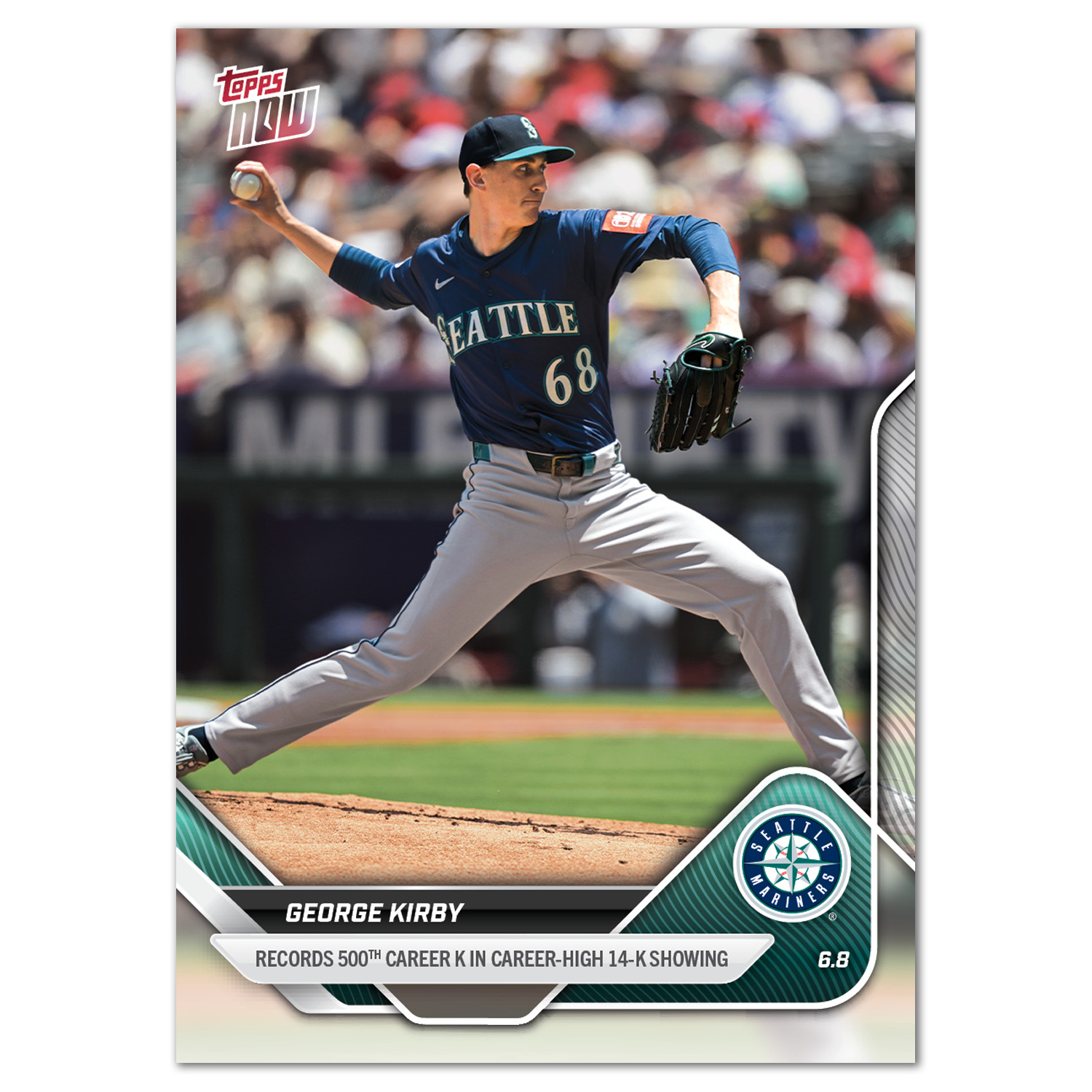 George Kirby - 2025 MLB Topps NOW - Card 274 - PR: 445
