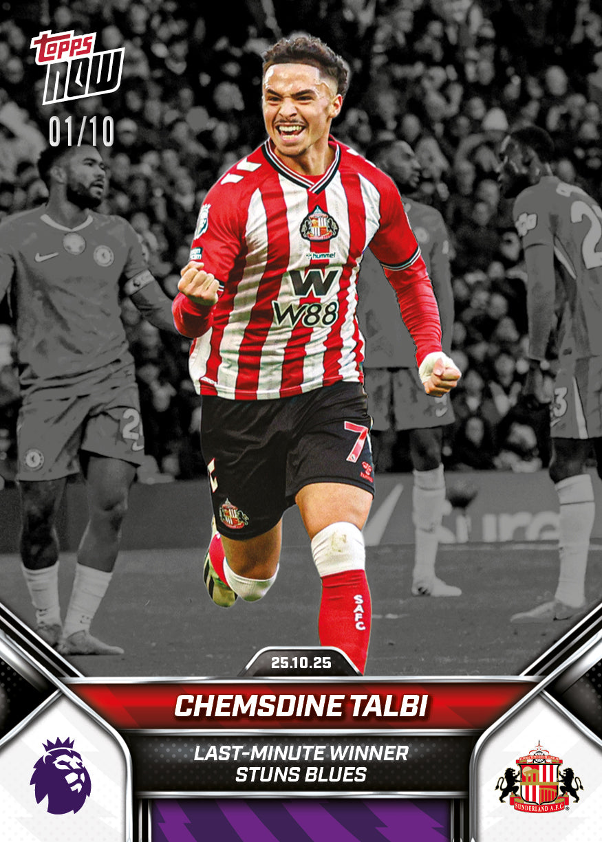 Chemsdine Talbi - 2025-26 Premier League Topps NOW - Card 42 - PR: 619 - Image 4