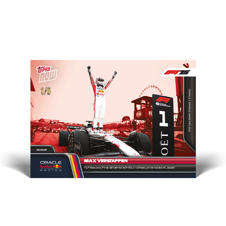 Max Verstappen - 2025 Formula 1 Topps NOW Card 25 - PR: 3122 - Image 4