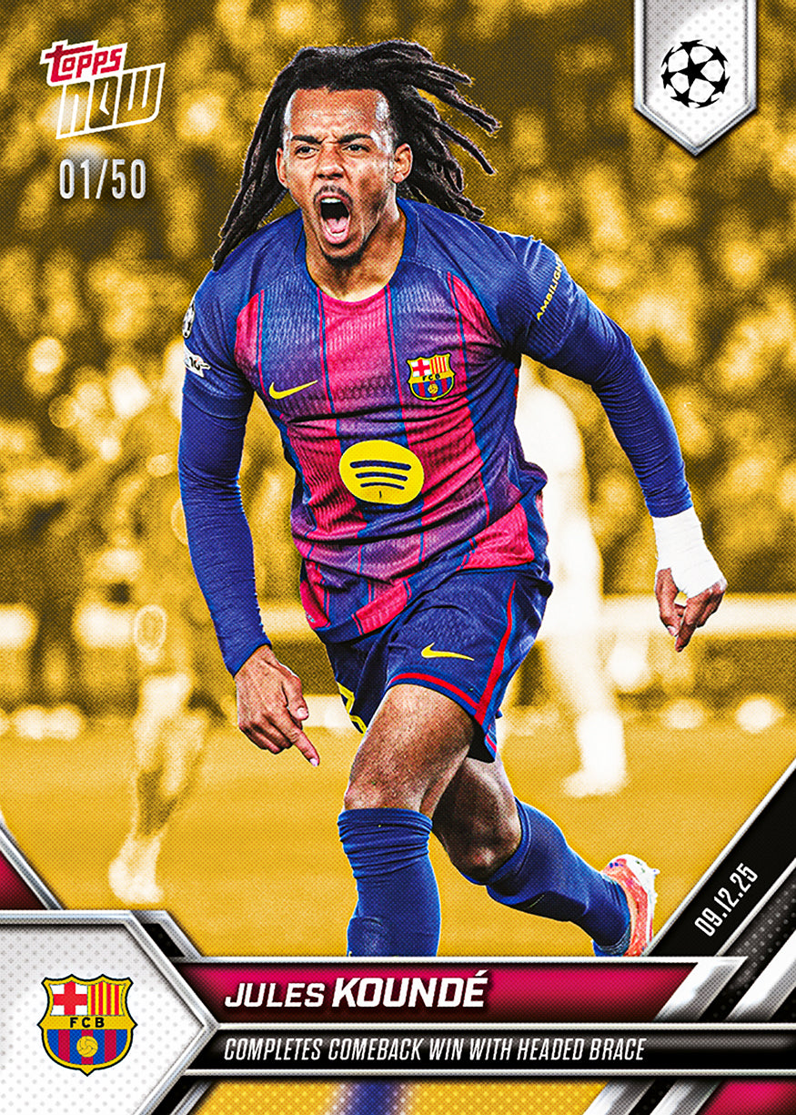 Jules Koundé - 2025-26 UCL Topps NOW - Card 64 - PR: 386 - Image 6