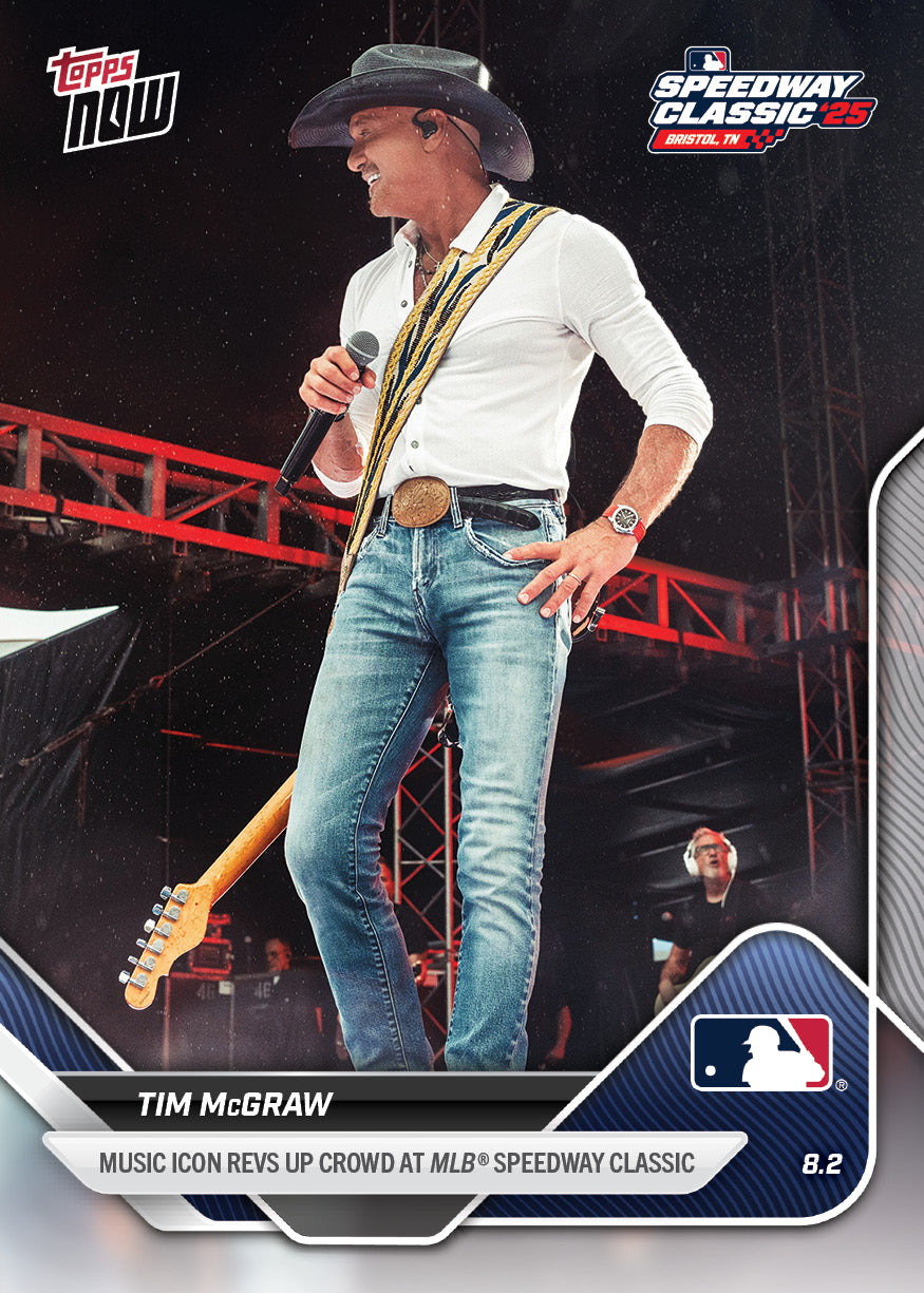 Tim McGraw - 2025 MLB Topps NOW - Card 505 - LOOK FOR AUTOS - PR: 2821