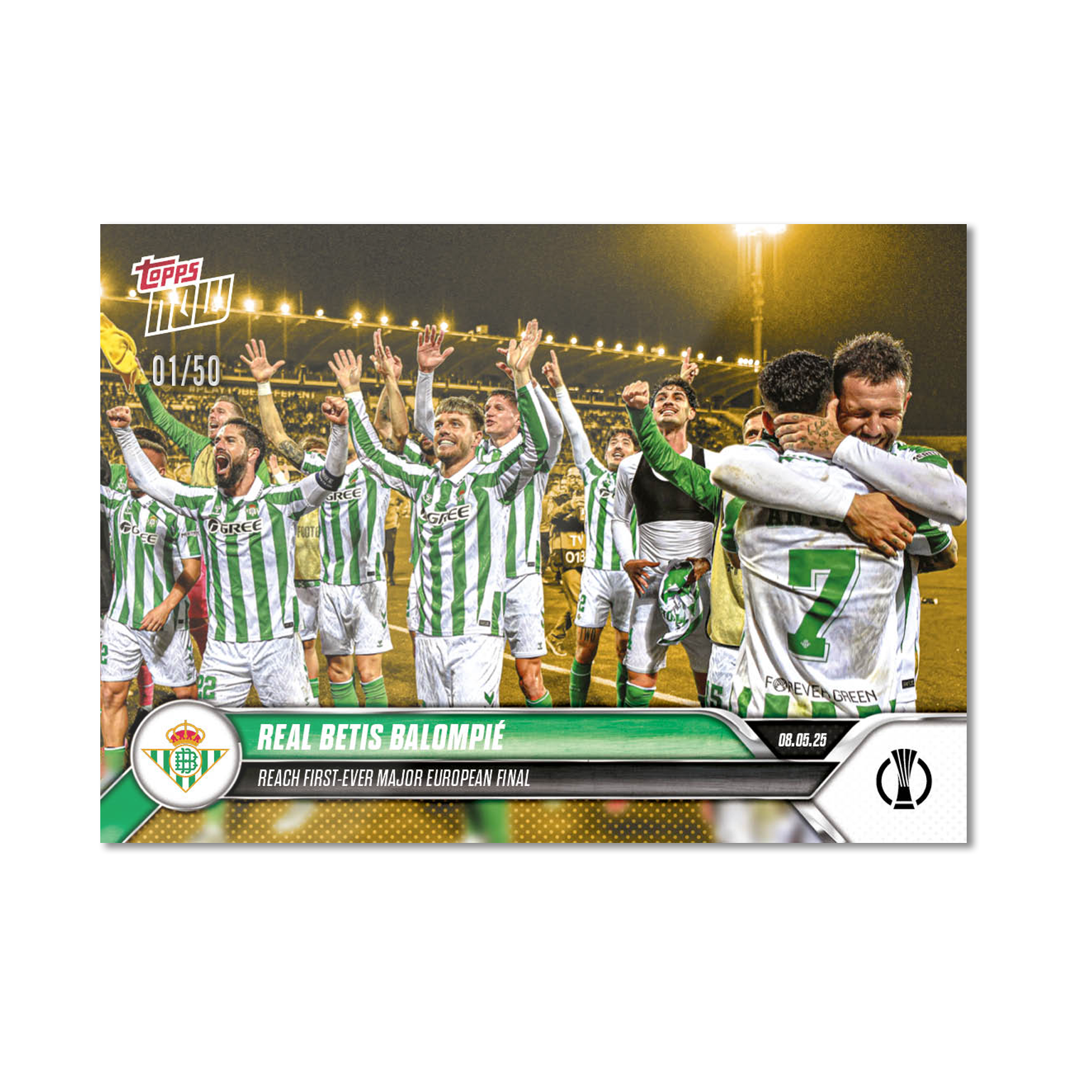Real Betis Balompié - 2024-25 UECL Topps NOW - Card 11 - PR: 265 - Image 6