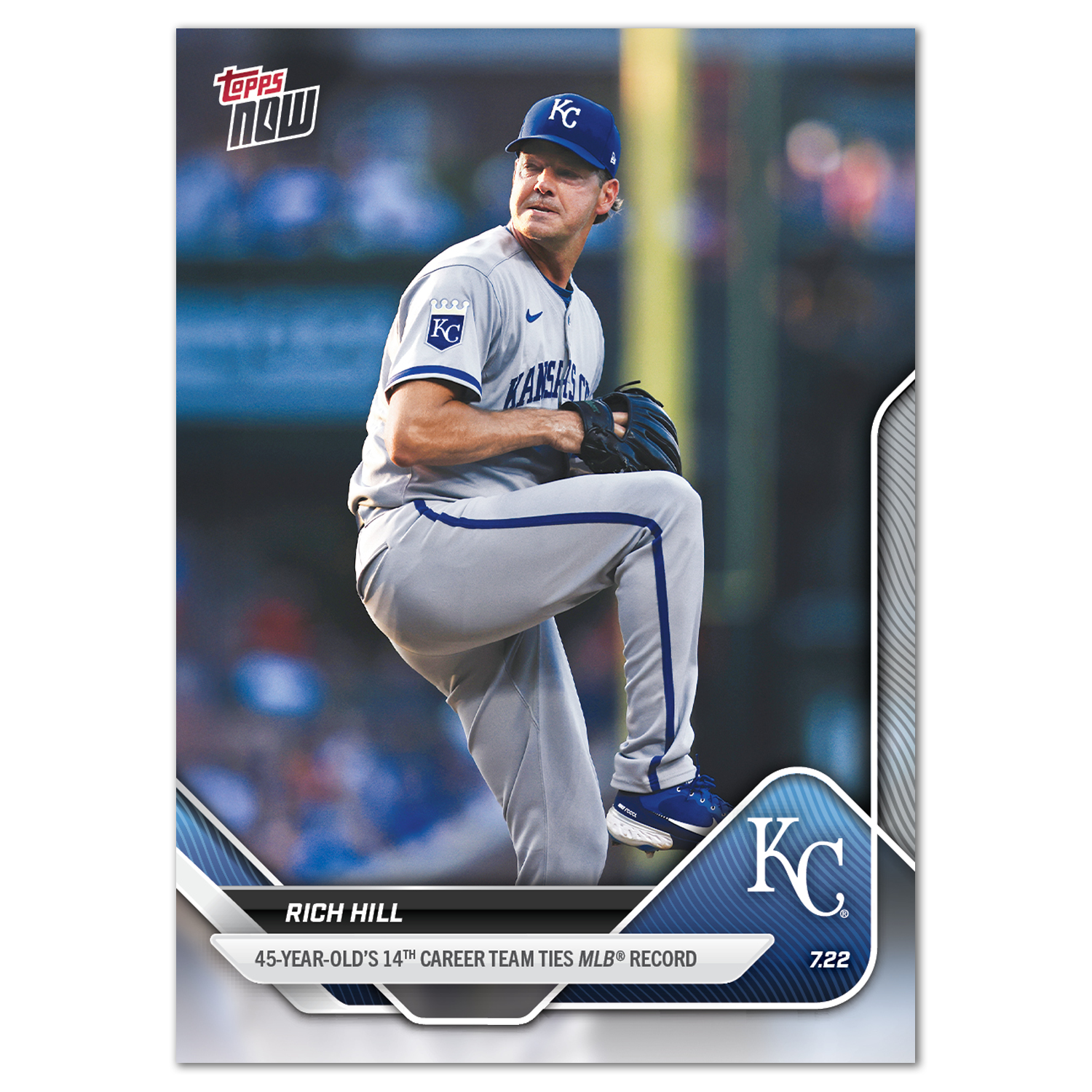 Rich Hill - 2025 MLB Topps NOW - Card 453 - PR: 957