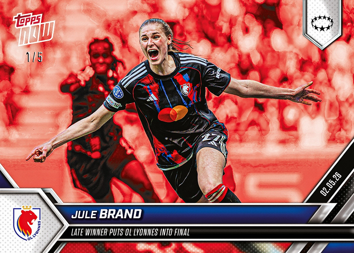 Jule Brand - 2025-26 UWCL Topps NOW - Card 28 - PR: 615 - Image 3