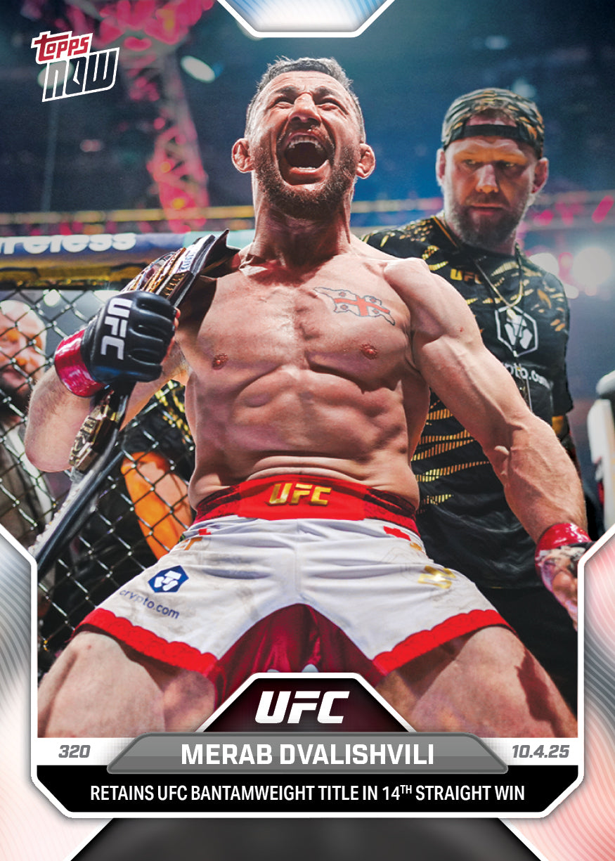 Merab Dvalishvili - 2025 UFC Topps NOW - Card 32 - PR: 1582
