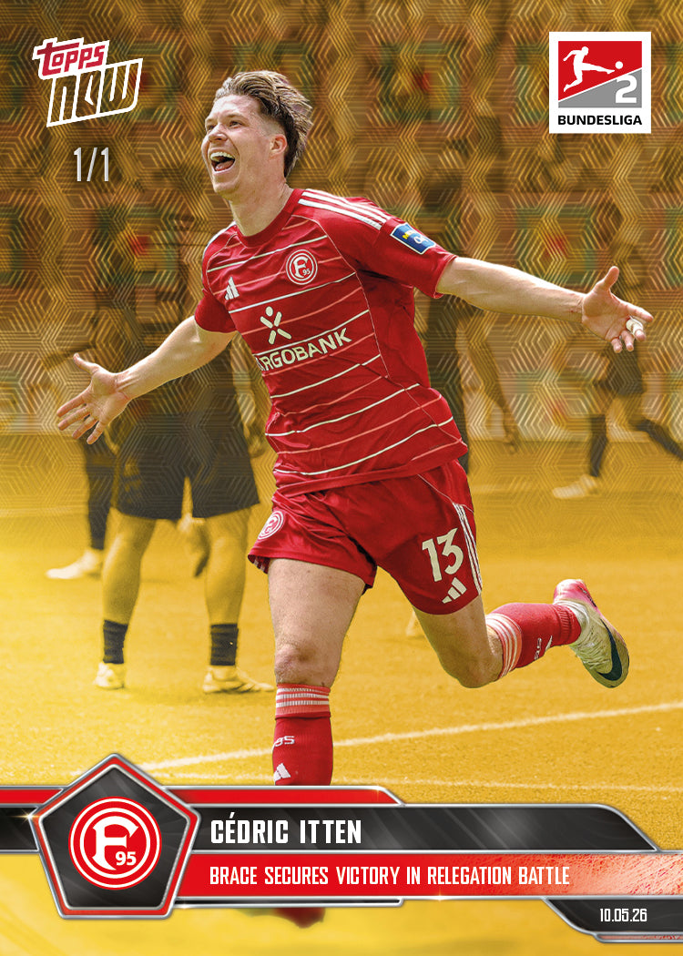 Cedric Itten - 2025-26 Bundesliga Topps NOW - Card 192 - PR: 179 - Image 2