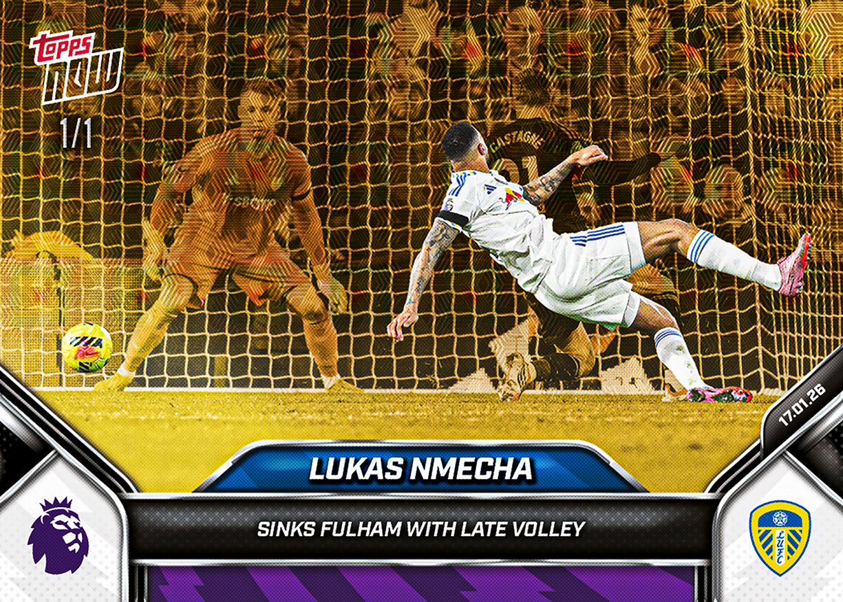 Lukas Nmecha - 2025-26 Premier League Topps NOW - Card 109 - PR: 225 - Image 2
