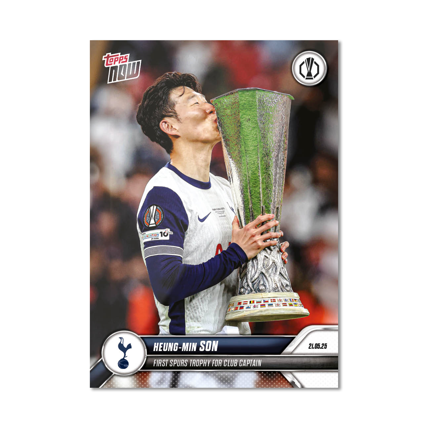 Heung-min Son - 2024-25 UEL Topps NOW Card 38 - PR: 6371