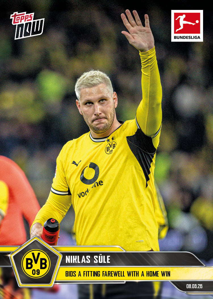 Niklas Süle - 2025-26 Bundesliga Topps NOW - Card 188 - PR: 192