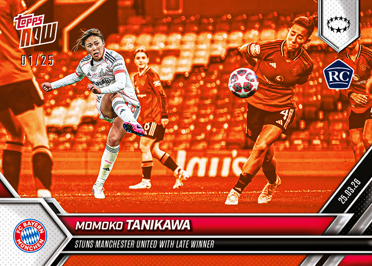 Momoko Tanikawa - 2025-26 UWCL Topps NOW - Card 25 - PR: 1027 - Image 5