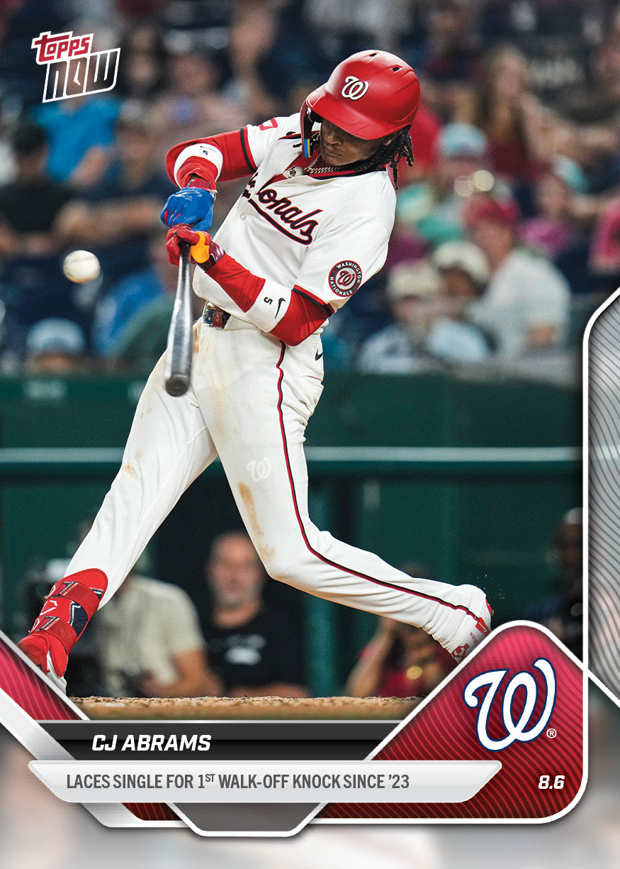 CJ Abrams - 2025 MLB Topps NOW - Card 525 - PR: 359