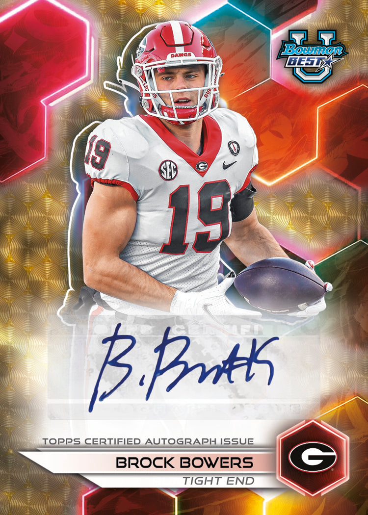 2023 Bowman University Best Football - Hobby Box - Sealed Case - Image 6