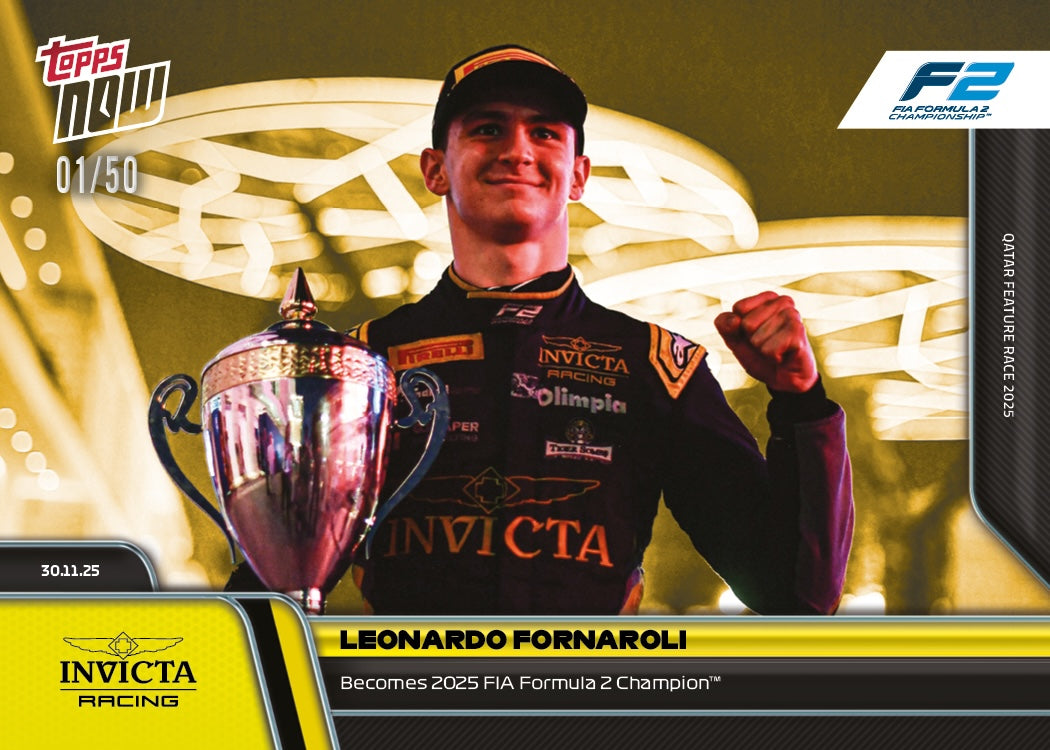 Leonardo Fornaroli - 2025 Formula 1 Topps NOW - Card 85 - PR: 1293 - Image 6
