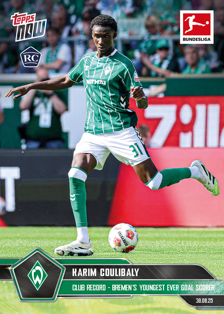 Karim Coulibaly - 2025-26 Bundesliga Topps NOW - Card 13 - PR: 480