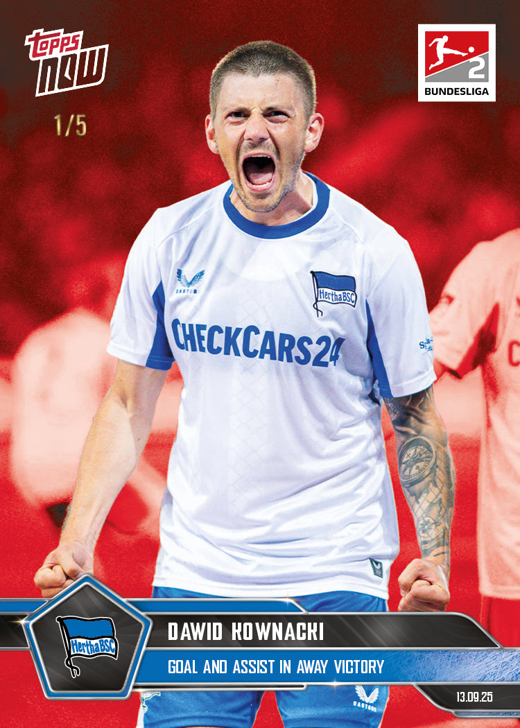 Dawid Kownacki - 2025-26 Bundesliga Topps NOW - Card 21 - PR: 280 - Image 3