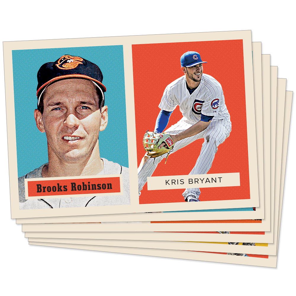 1957 Topps Football Design - Past & Present Stars - 2016 TBT Set 13 - Print Run: 769