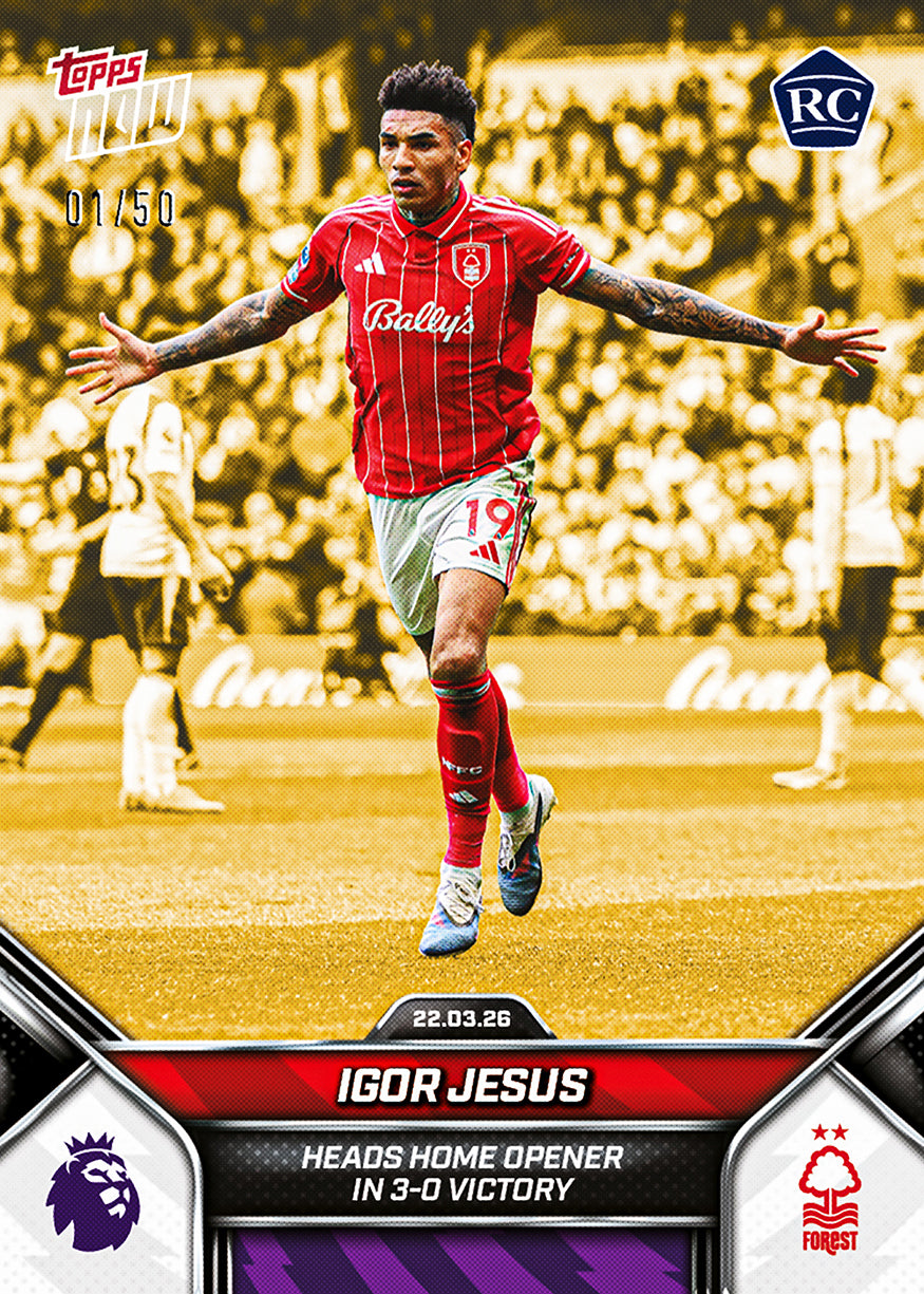 Igor Jesus - 2025-26 Premier League Topps NOW - Card 164 - PR: 359 - Image 6