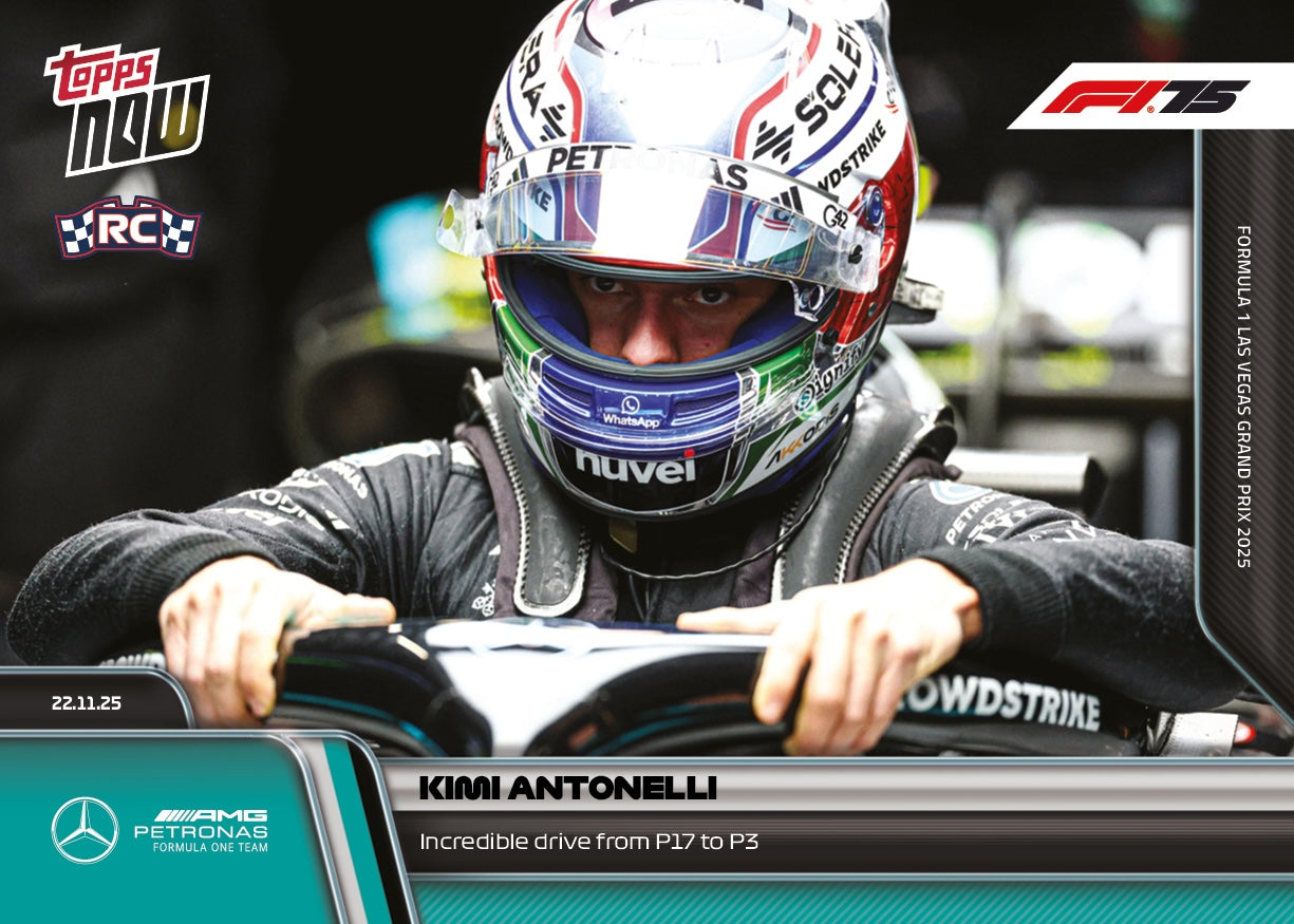 Kimi Antonelli - 2025 Formula 1 Topps NOW - Card 81 - PR: 3099
