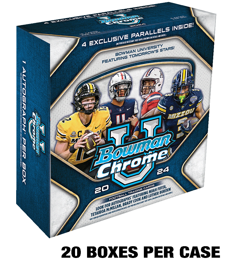 2024 Bowman University Chrome Football - Mega Box - Sealed Case