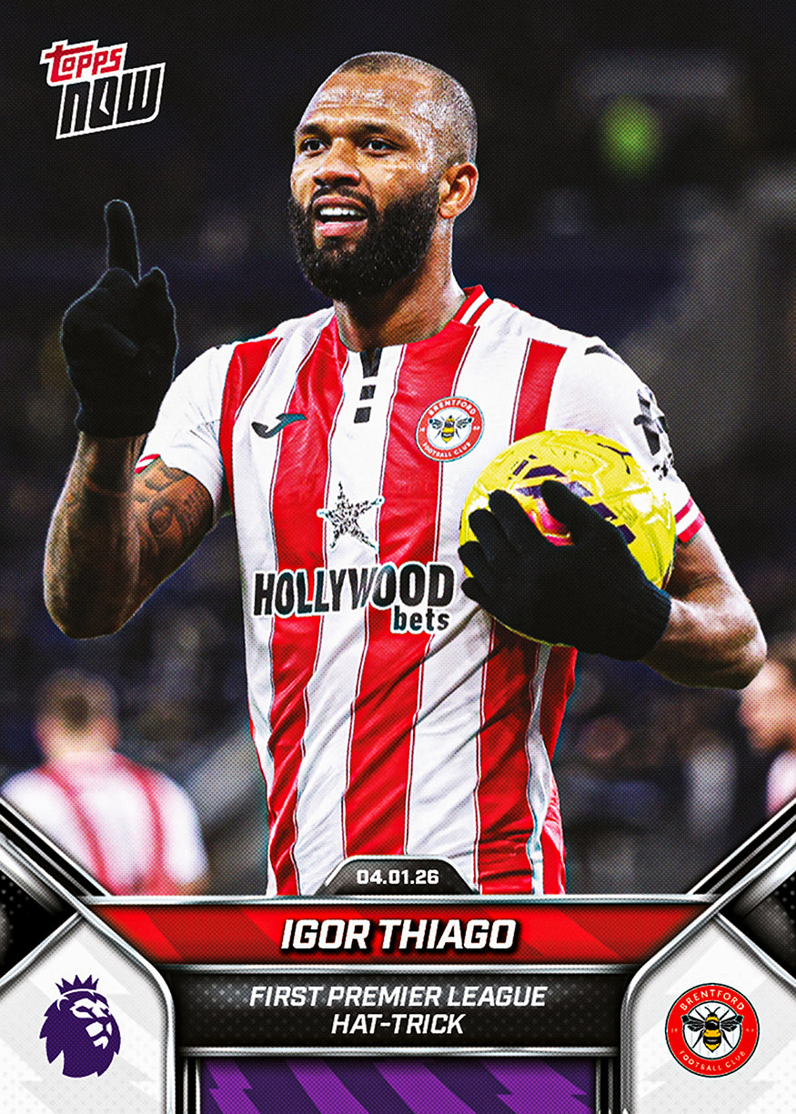 Igor Thiago - 2025-26 Premier League Topps NOW - Card 99 - PR: 268