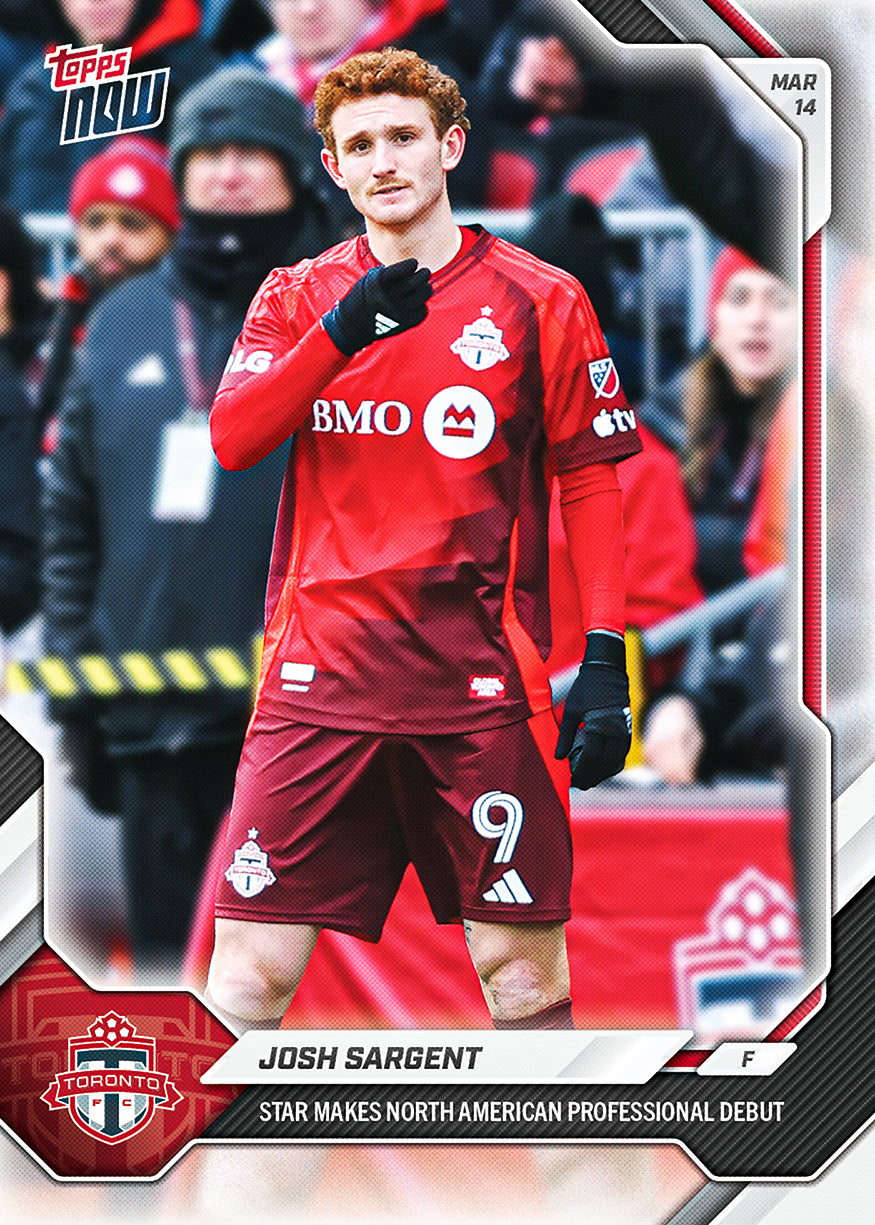 Josh Sargent - 2026 MLS Topps NOW - Card 13 - PR: 213