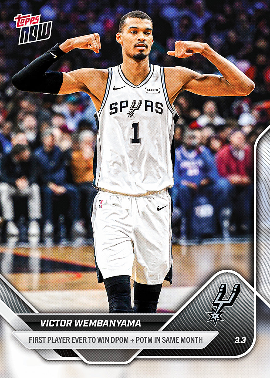 Victor Wembanyama - 2025-26 NBA Topps NOW - Card 191 - PR: 5245