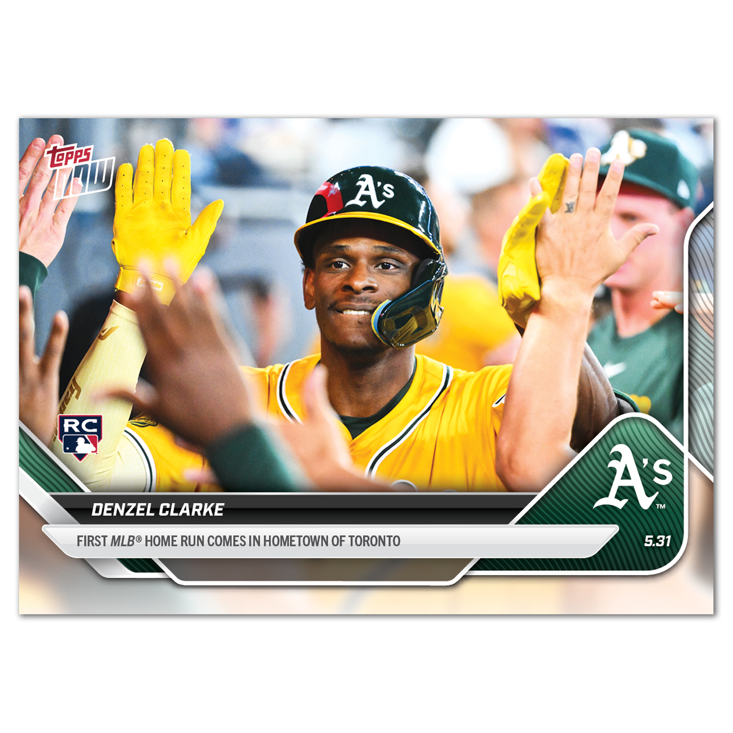Denzel Clarke - 2025 MLB Topps NOW - Card 240 - PR: 635
