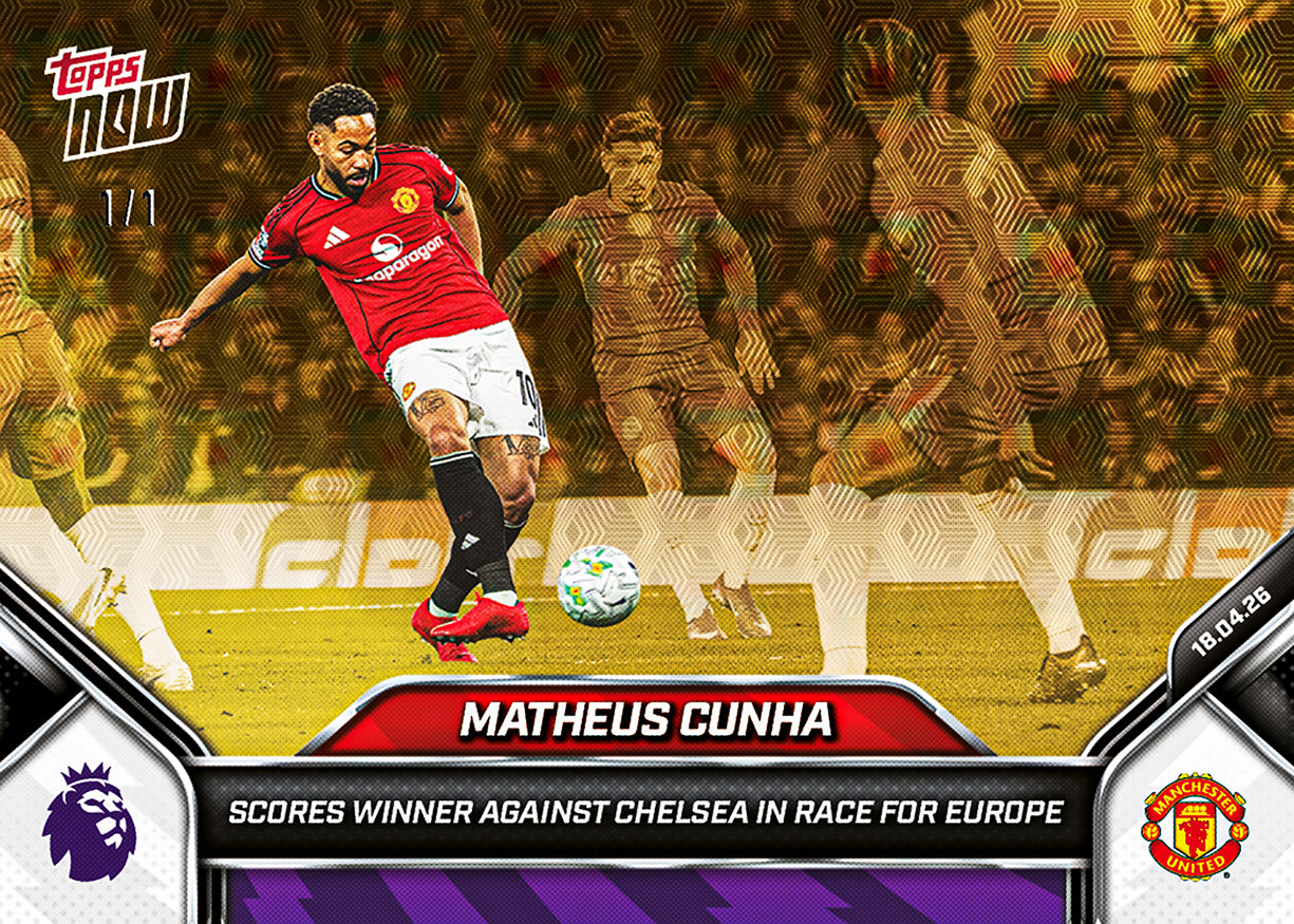 Matheus Cunha - 2025-26 Premier League Topps NOW - Card 174 - PR: 760 - Image 2