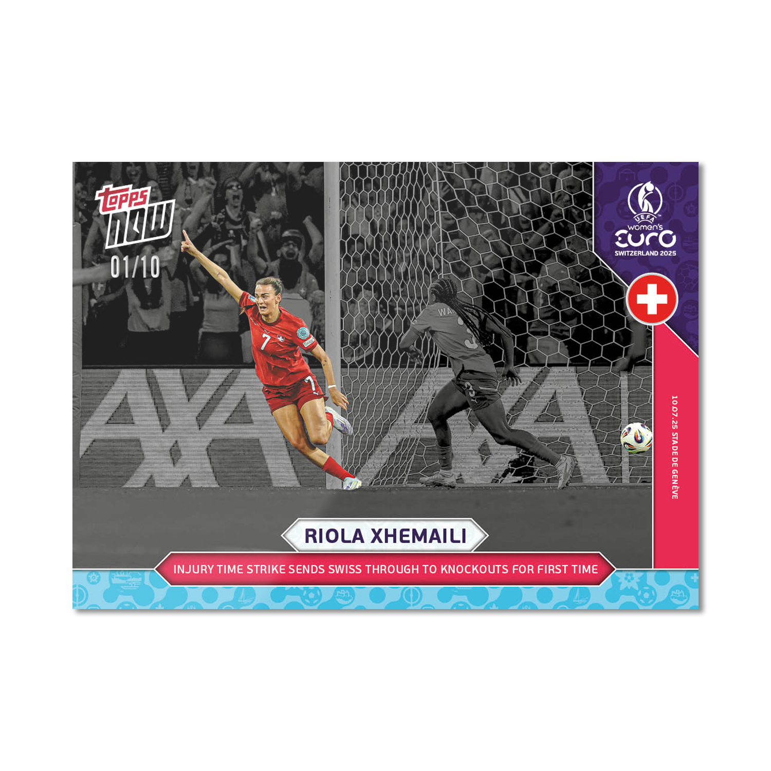 Riola Xhemaili - UEFA Women’s EURO 2025™ Topps NOW - Card 14 - PR: 101 - Image 4