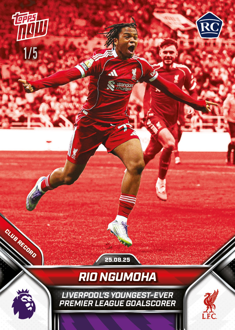 Rio Ngumoha - 2025-26 Premier League Topps NOW - Card 11 - LOOK FOR AUTO - PR: 11401 - Image 4